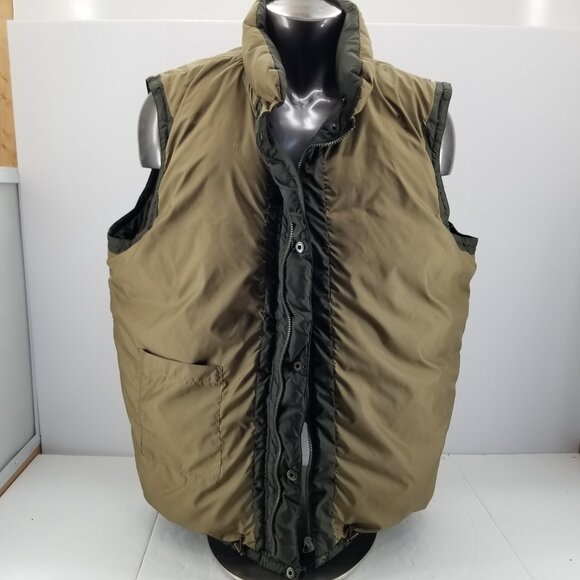 Polo Ralph Lauren Puffer Down Vest Mens 2XB Big Green Jacket Full Zip VINTAGE - Picture 12 of 12